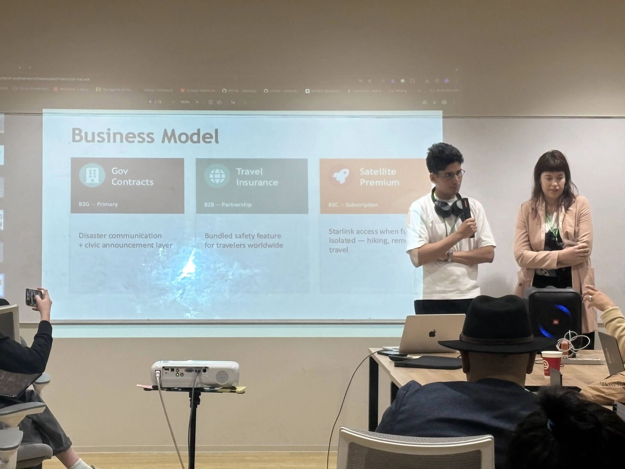 Hackathon and team moment 13 at a Cognisor AI event
