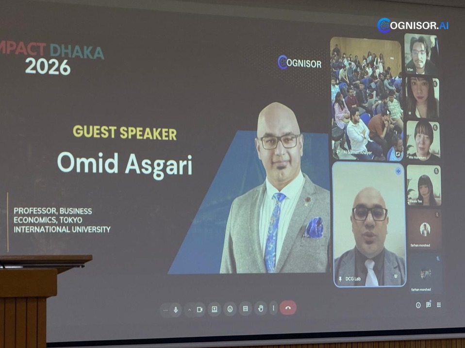 Hackathon and team moment 12 at a Cognisor AI event